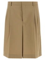 Ami Paris Fresh Wool Bermuda Shorts