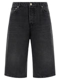 Ami Paris Denim Bermuda Shorts