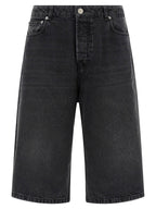Ami Paris Denim Bermuda Shorts