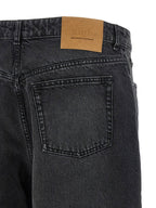 Ami Paris Denim Bermuda Shorts