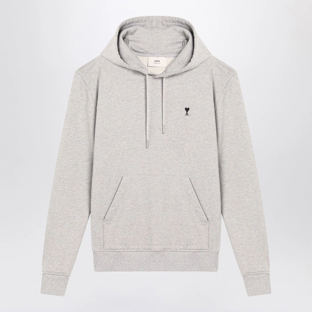 Ami Paris Grey Ami De Coeur hoodie