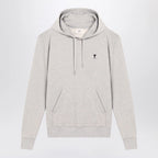 Ami Paris Grey Ami De Coeur hoodie
