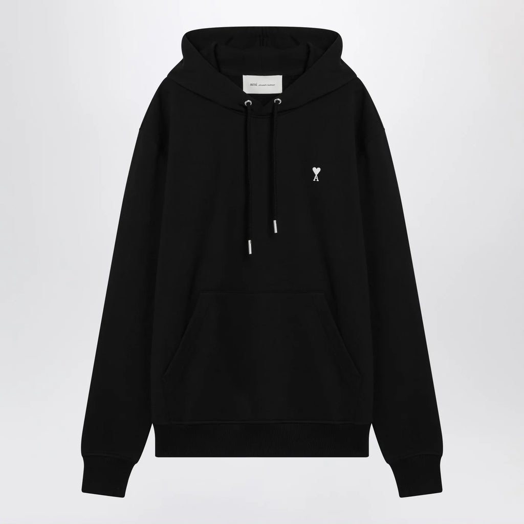 Ami Paris Black Ami De Coeur hooded sweatshirt