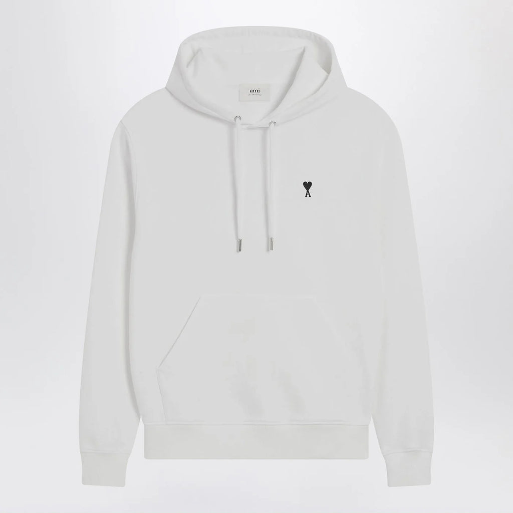 Ami Paris White Ami De Coeur hooded sweatshirt