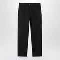 Carhartt WIP Single Knee Pant Black Rinsed in organic cotton