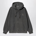 Carhartt WIP Nelson Black/Garment dyed zip-up sweatshirt