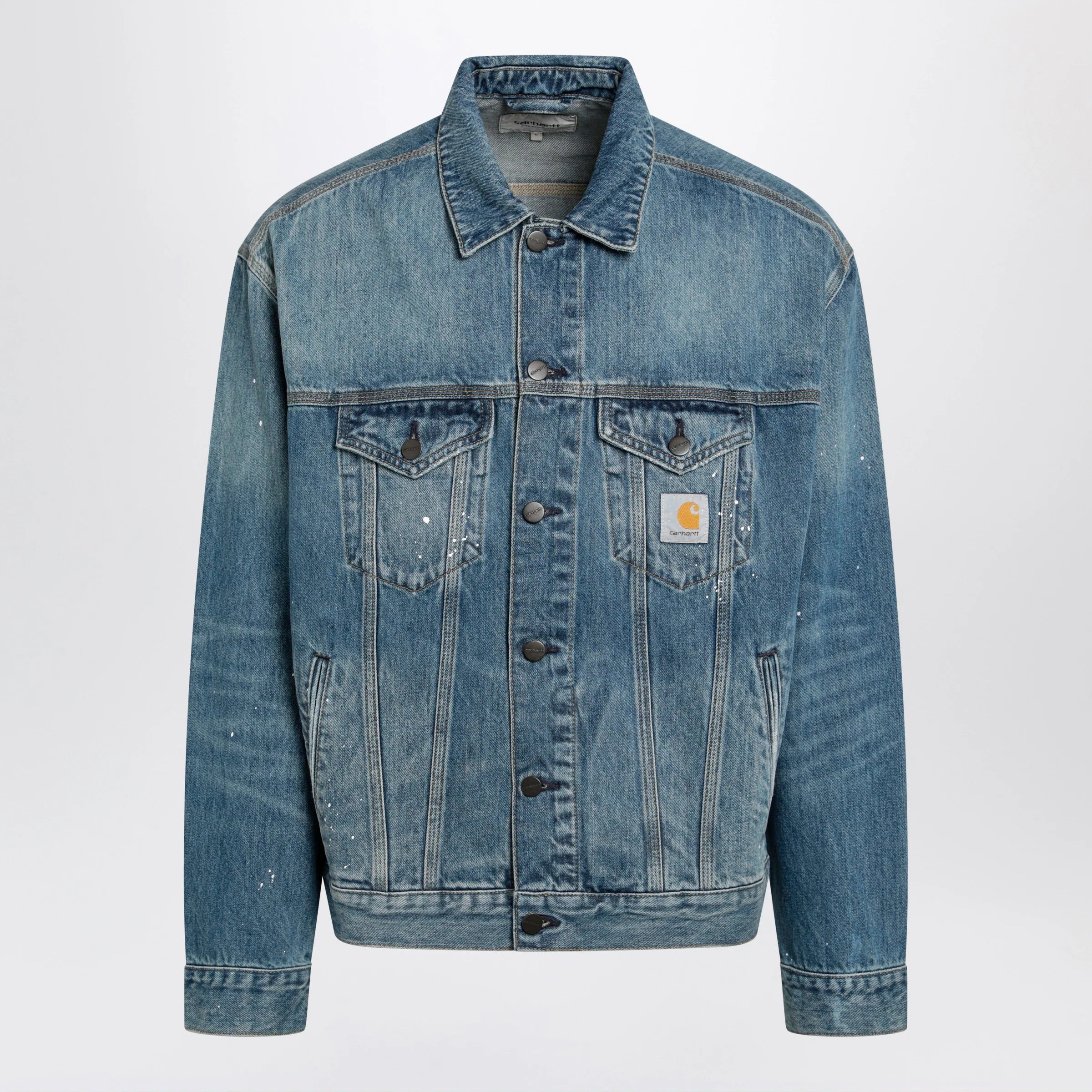 Carhartt WIP Helston jacket in heavy blue cotton denim