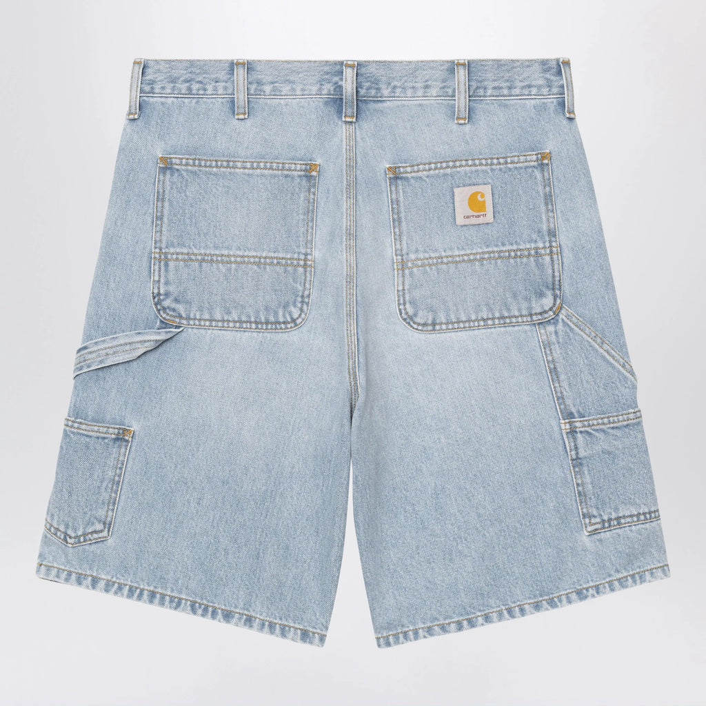 Carhartt WIP Double Knee Shorts Blue/Heavy Stone Bleached