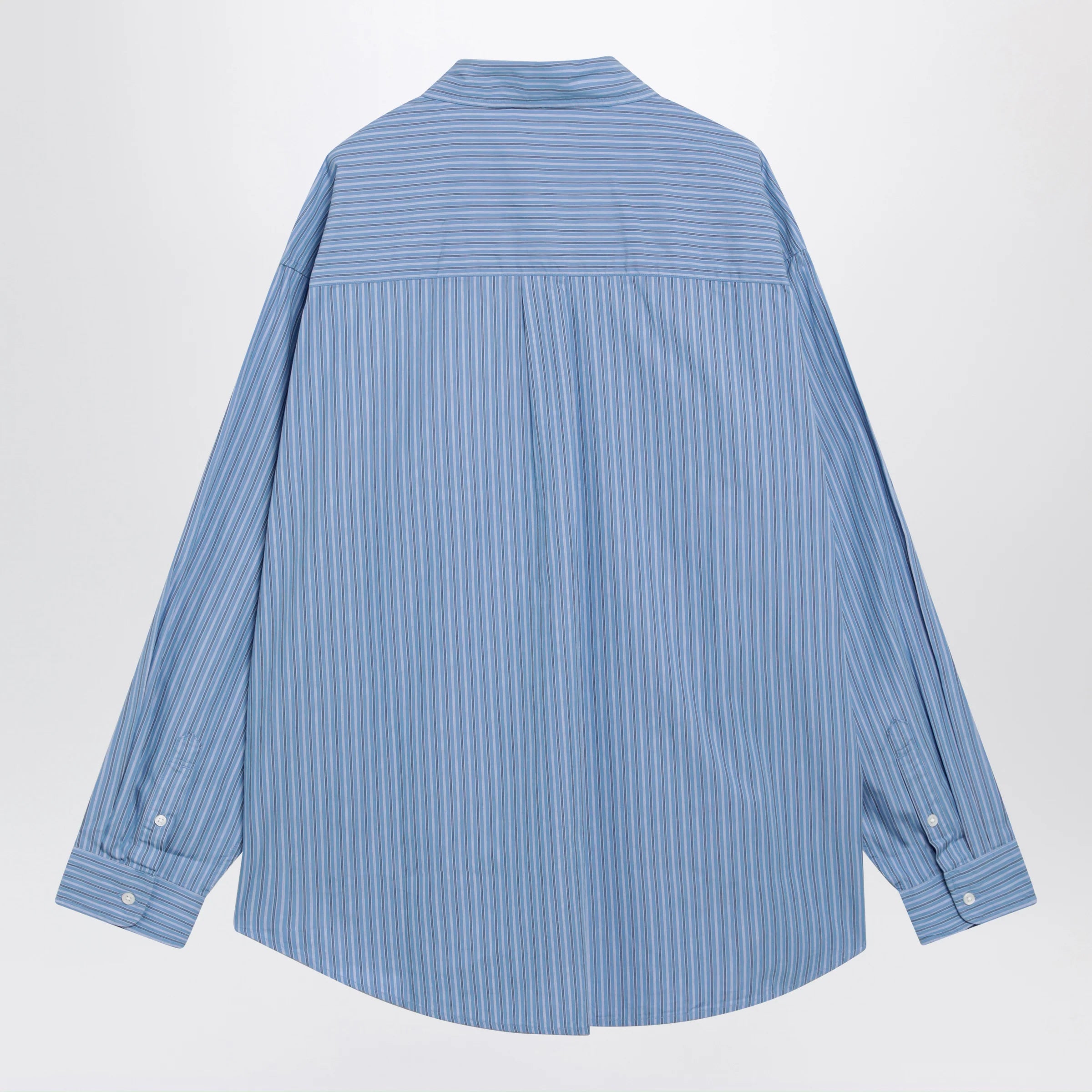 Carhartt WIP Keene long-sleeve shirt in cotton poplin, Keen Stripe/Curacao