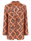 Alberto Biani Tie Print Blazer