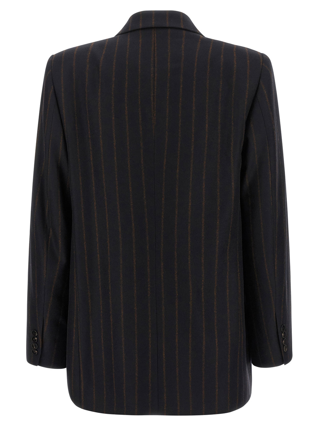 Alberto Biani Pinstripe Flannel Blazer