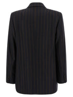 Alberto Biani Pinstripe Flannel Blazer