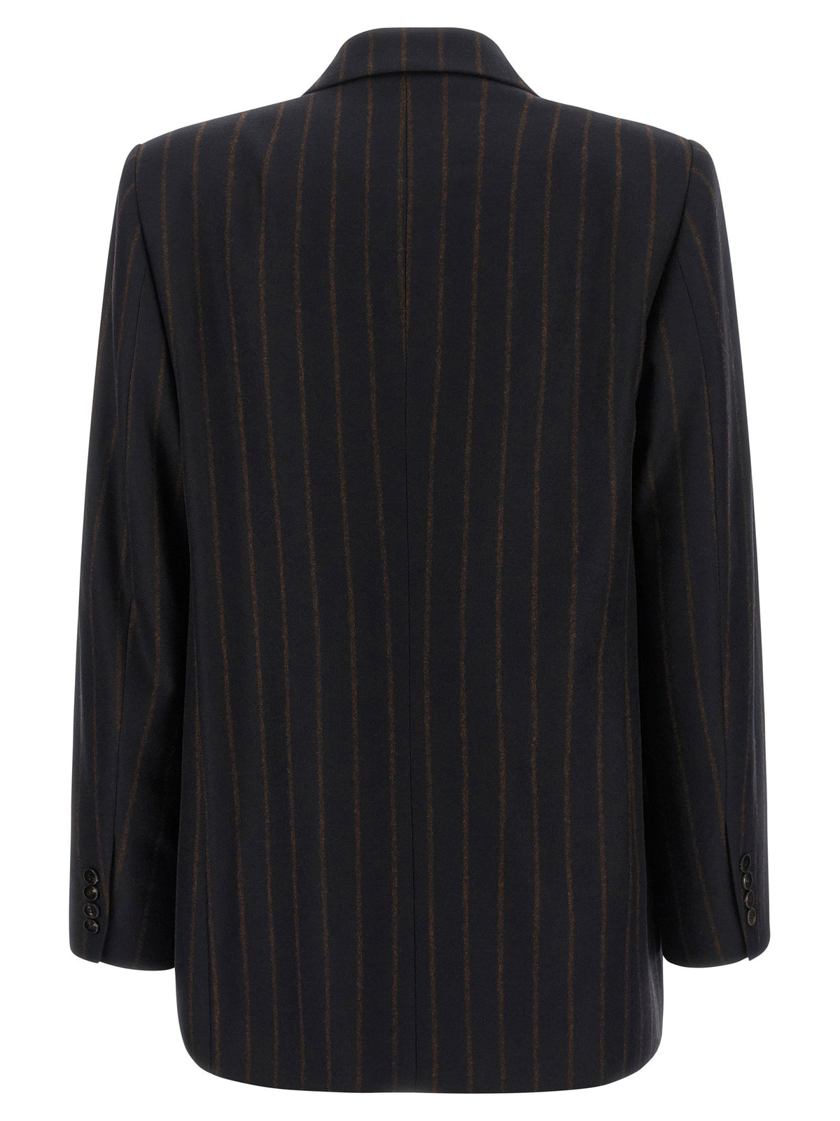 Alberto Biani Pinstripe Flannel Blazer