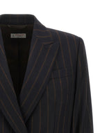 Alberto Biani Pinstripe Flannel Blazer
