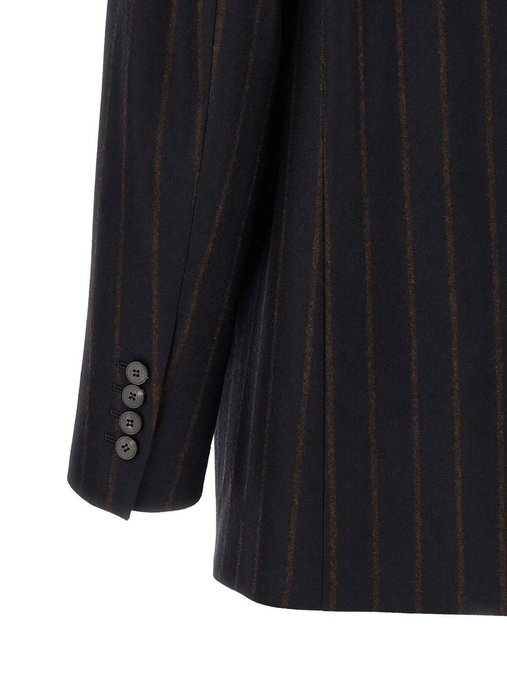 Alberto Biani Pinstripe Flannel Blazer