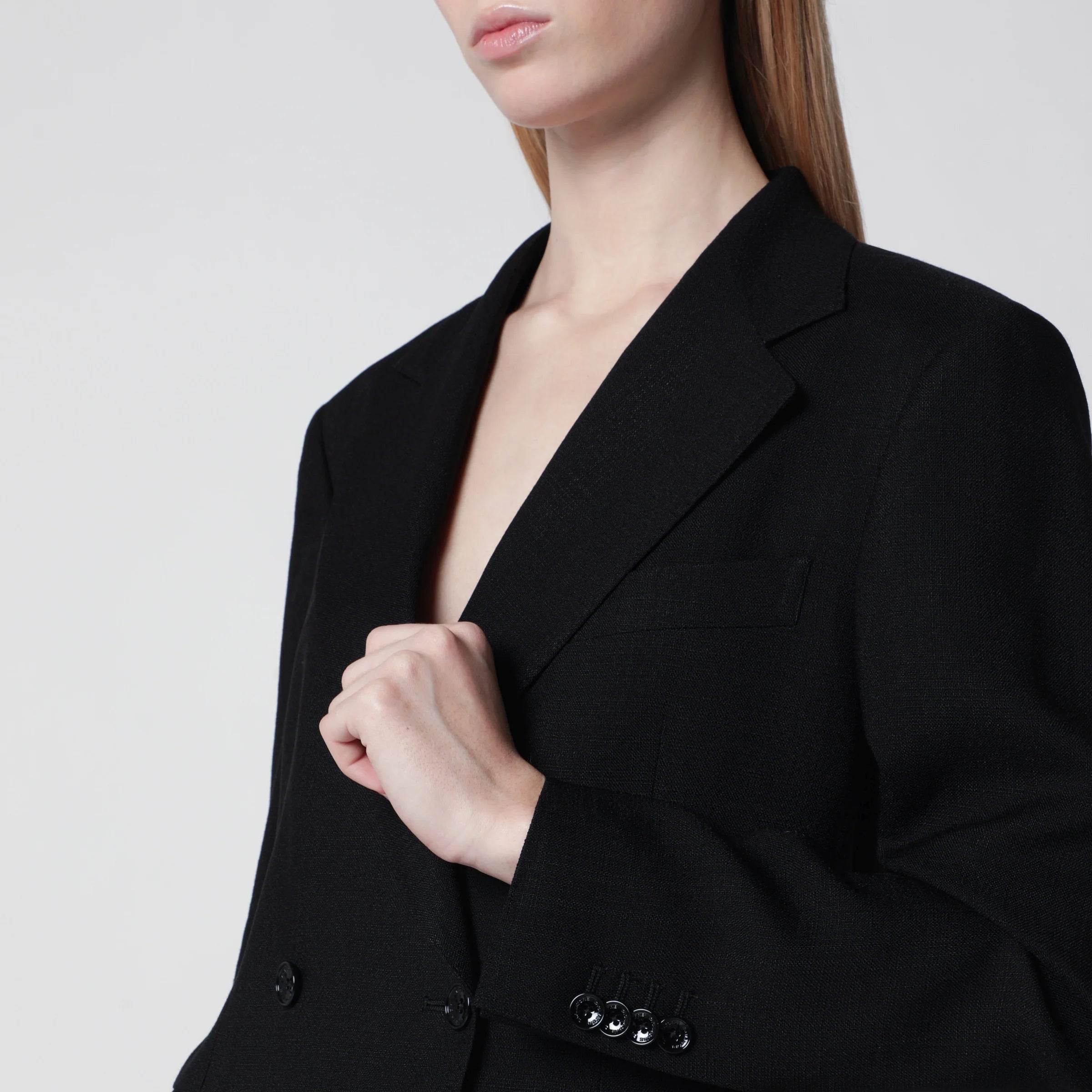 Tagliatore Double-breasted blazer in black cady