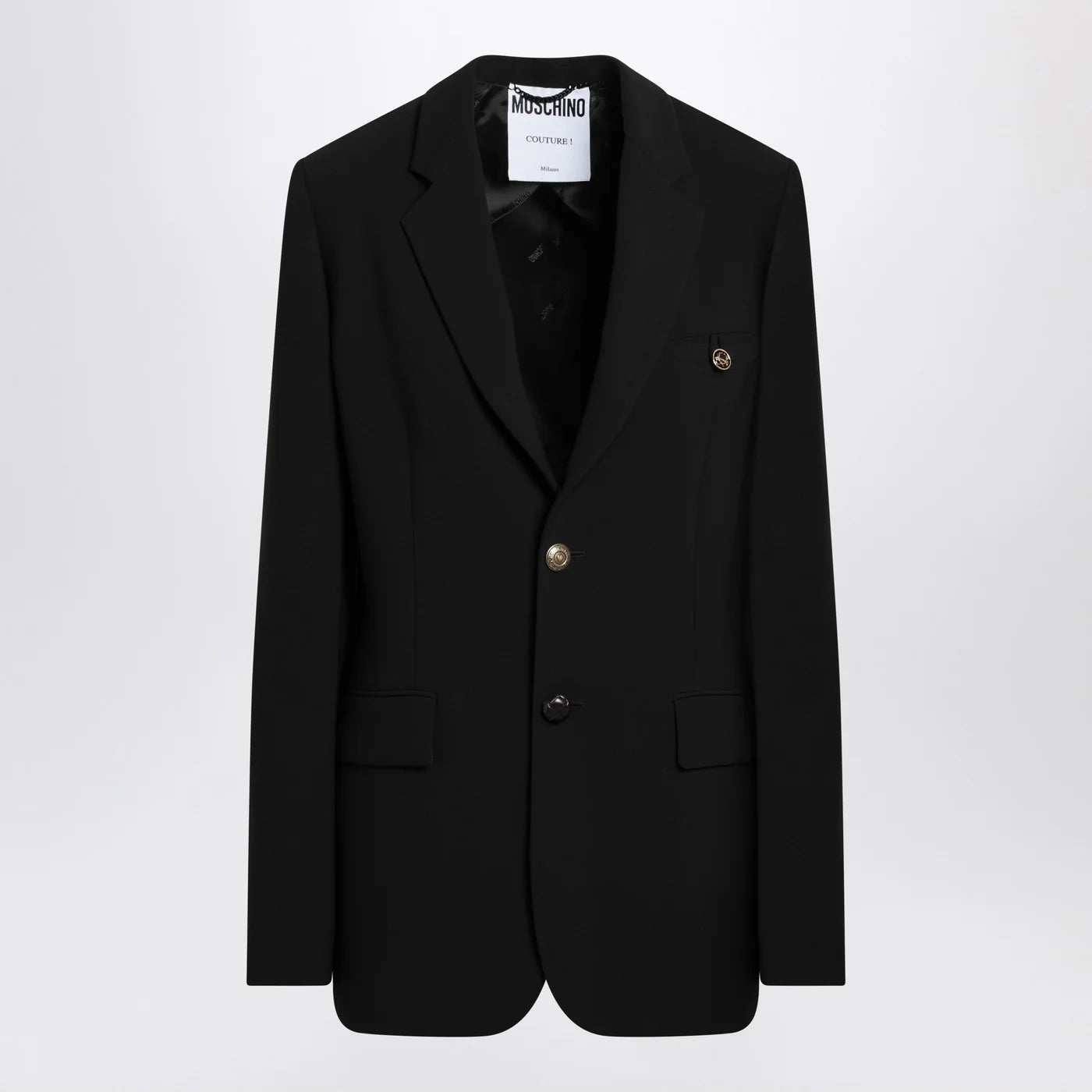Moschino Black single-breasted jacket