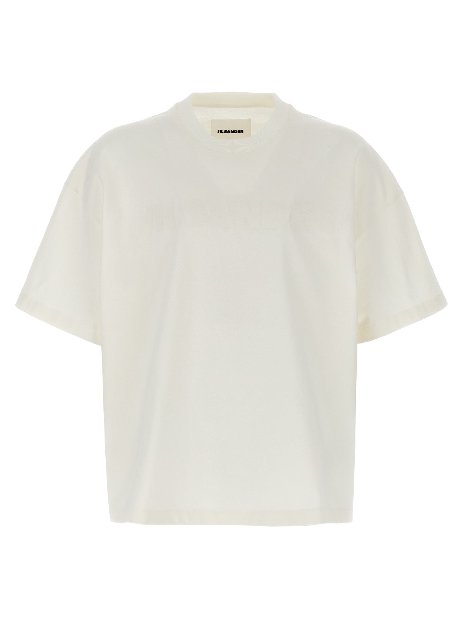 تي شيرت بطبعة شعار Jil Sander