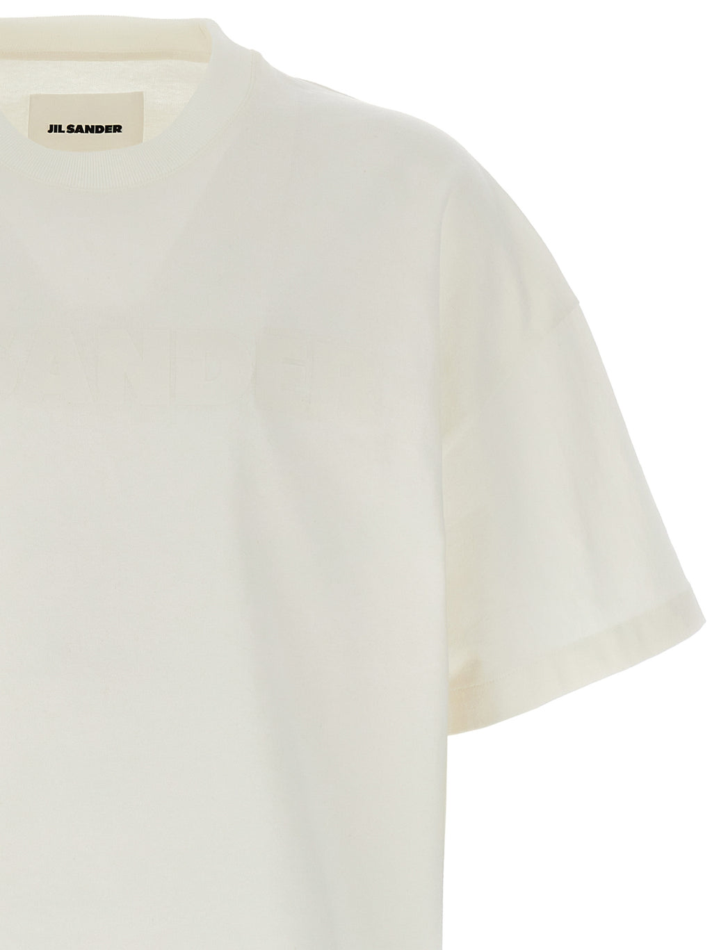 تي شيرت بطبعة شعار Jil Sander