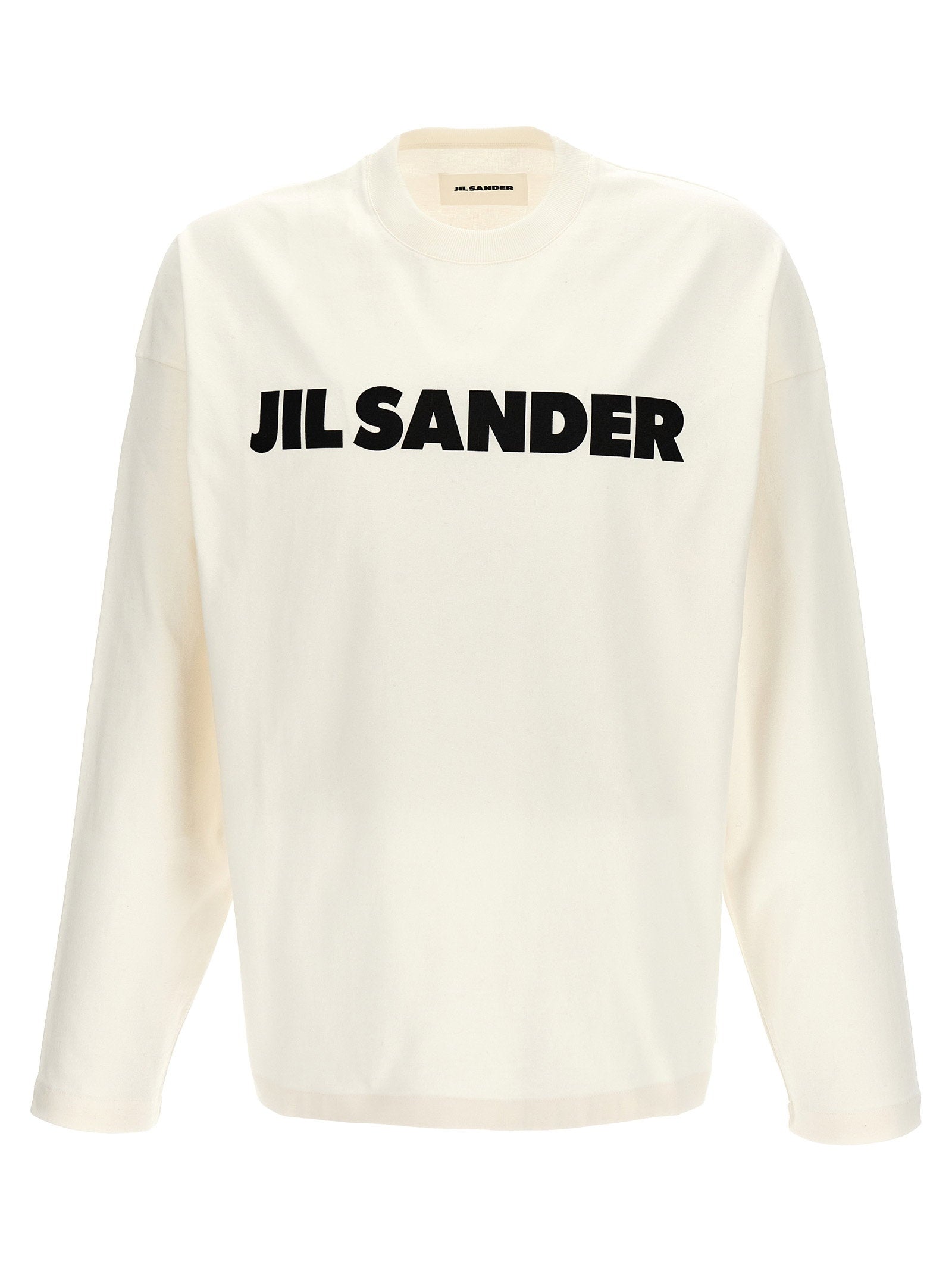 تي شيرت بطبعة شعار Jil Sander