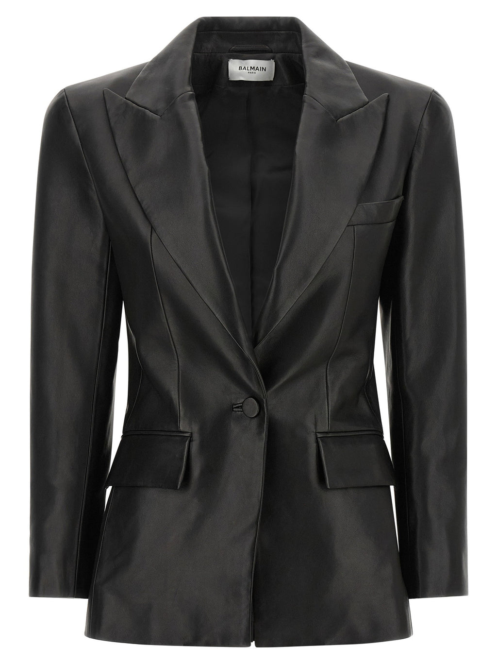 Balmain Leather Blazer