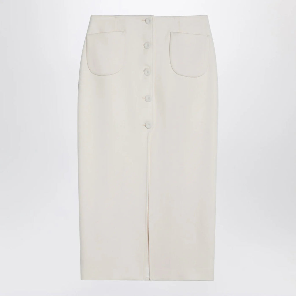 Margaux Lönnberg White Jagger midi skirt