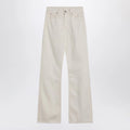 Calvin Klein Relaxed Flared beige jeans in linen blend