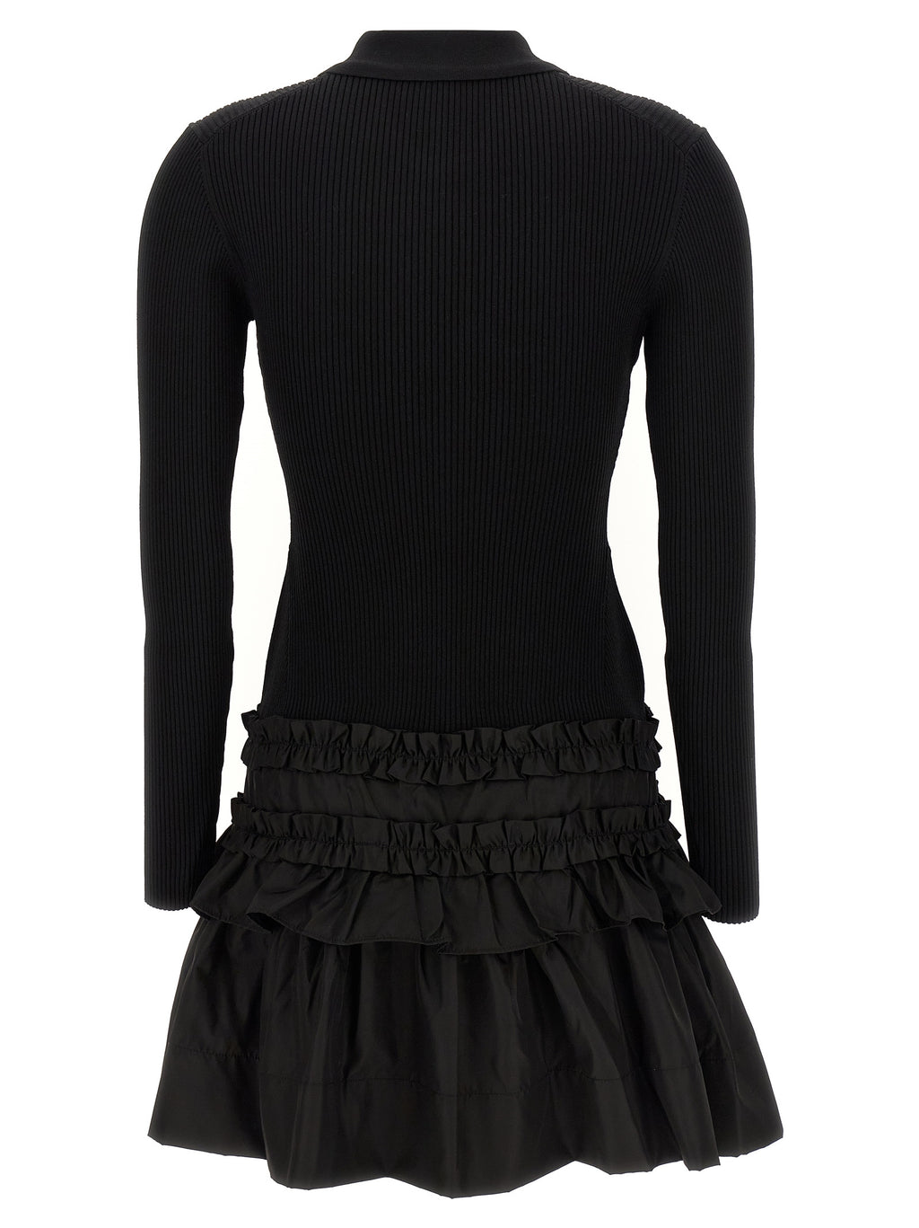 Ganni Melange Rib Knit Mini Dress