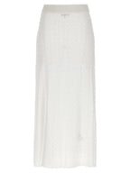 Ganni Shiny Pointelle Knit Skirt