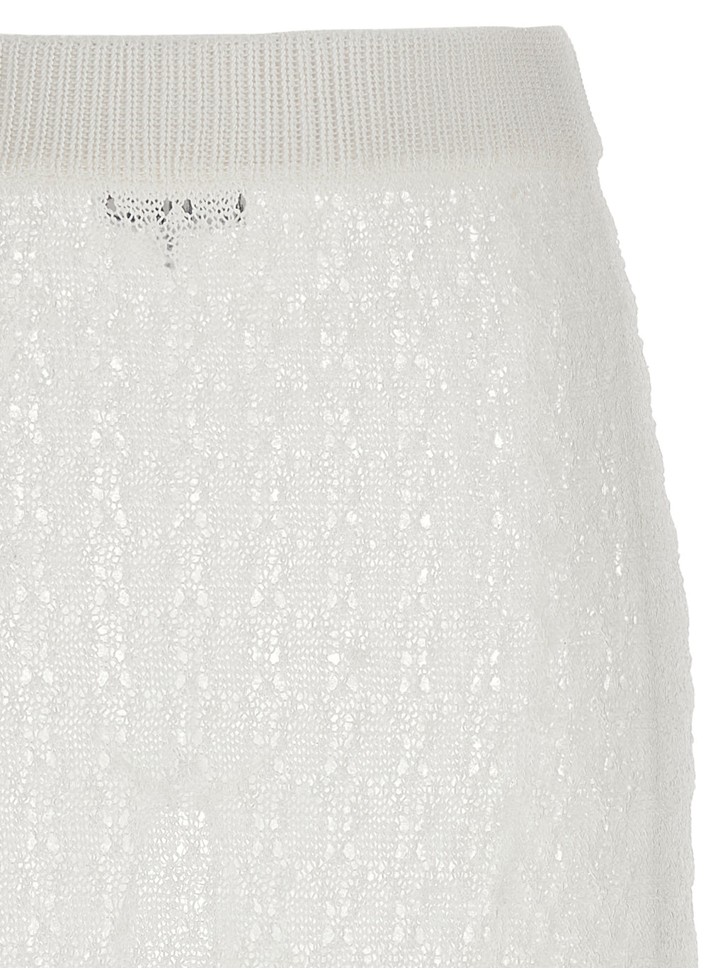 Ganni Shiny Pointelle Knit Skirt
