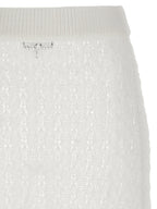 Ganni Shiny Pointelle Knit Skirt