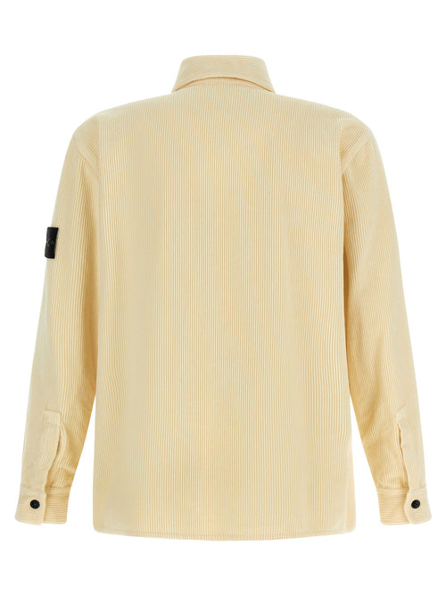 Stone Island Ribbed Velvet Overshirt