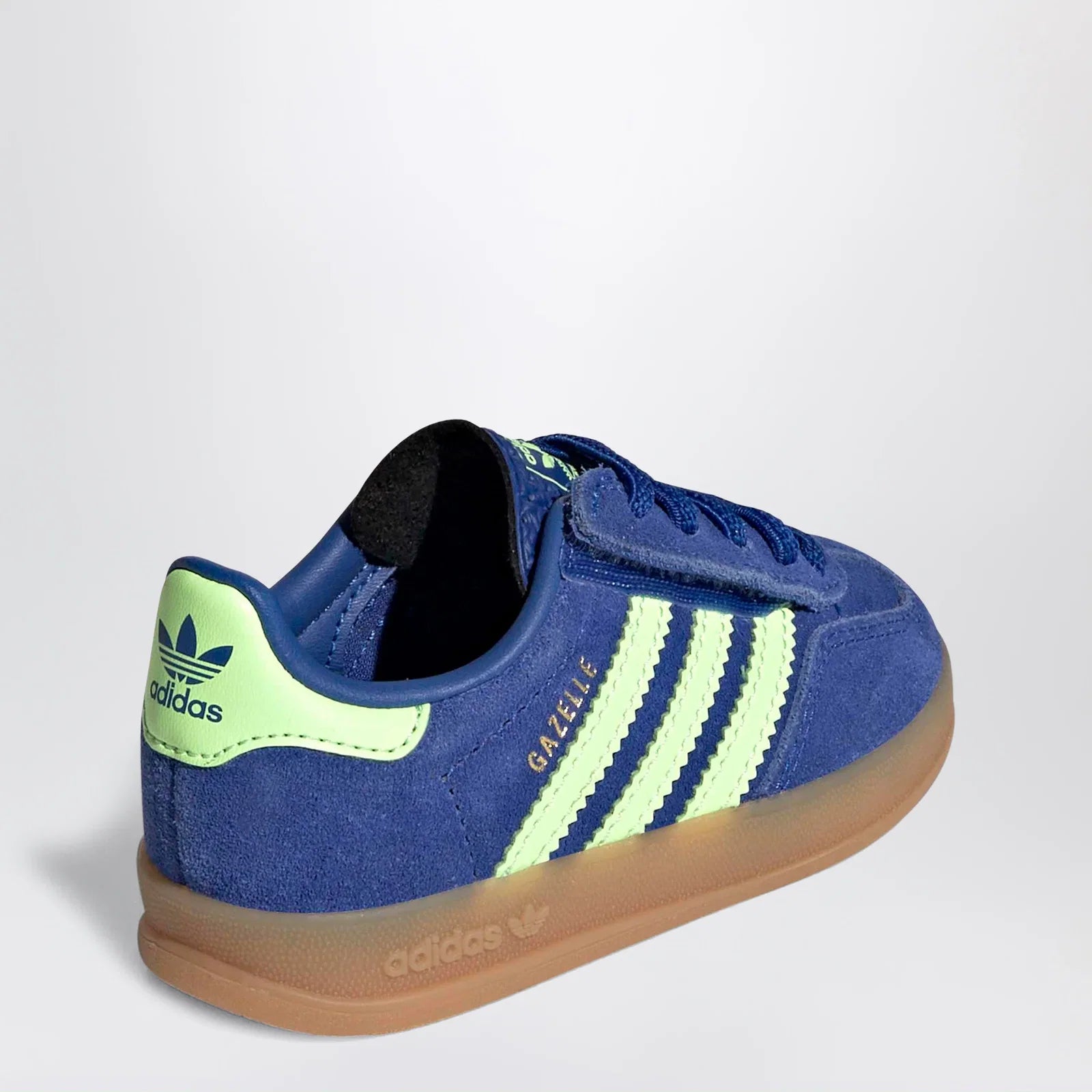 adidas Originals Gazelle Indoor sneakers in Royal Blue / Green Spark / Gold Metallic