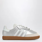adidas Originals Samba Silver Metallic Sneakers with Elastic Laces