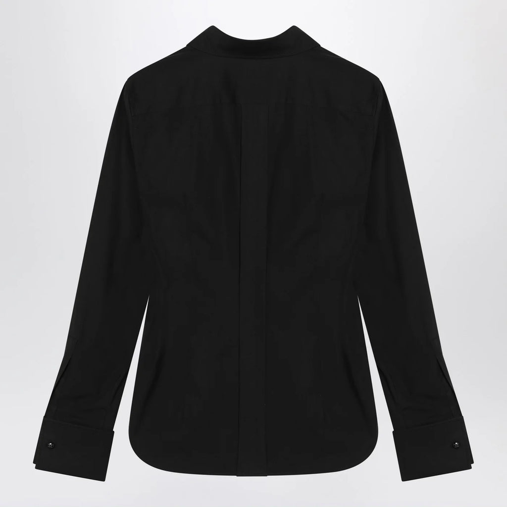 Max Mara Black cotton shirt with logo