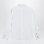 Max Mara White cotton shirt with logo