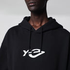 adidas Y-3 Y-3 French Terry hoodie in black with Liquid logo