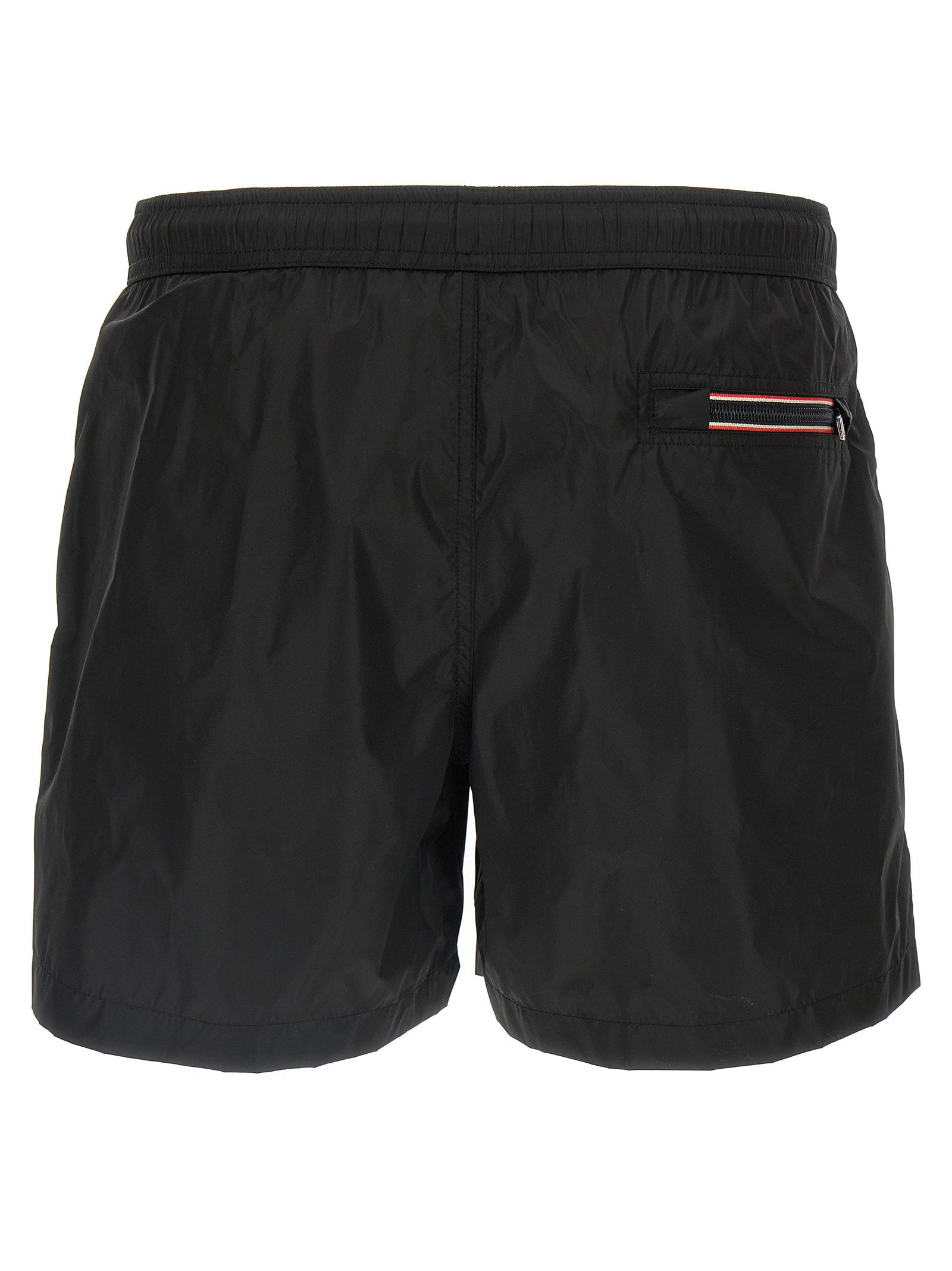 Moncler Logo Patch Swim Shorts