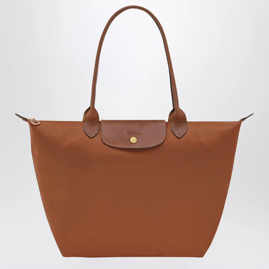 Longchamp Cognac Le Pliage Original L bag