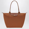 Longchamp Cognac Le Pliage Original L bag
