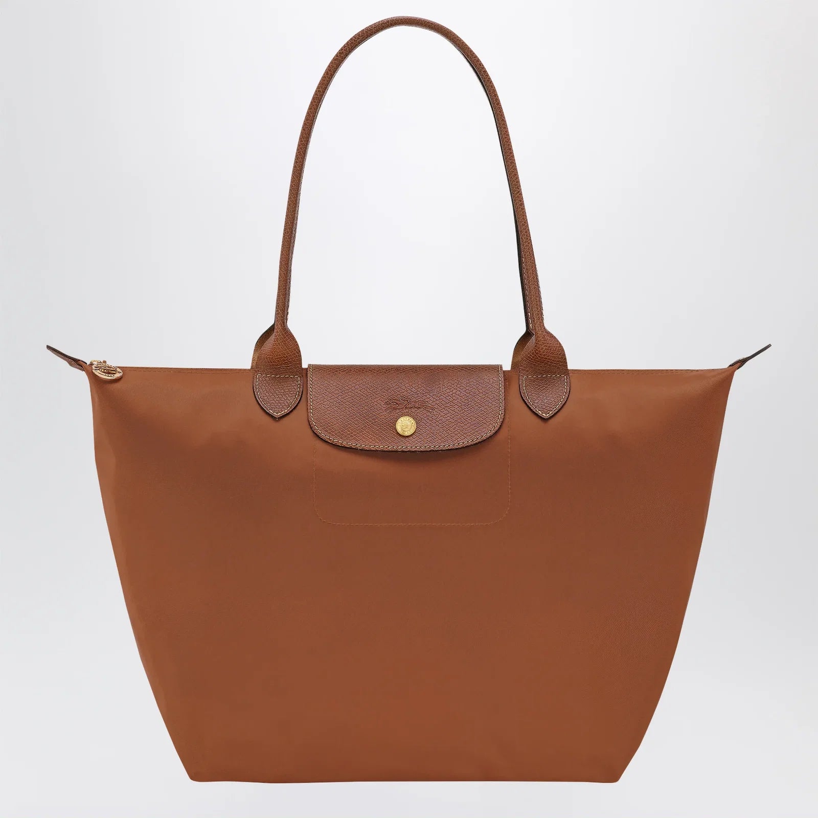 Longchamp Cognac Le Pliage Original L bag