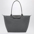 Longchamp Anthracite grey shopping bag L Le Pliage One