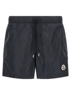Moncler Logo Patch Swim Shorts
