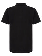 Moncler Leather Logo Patch Polo Shirt