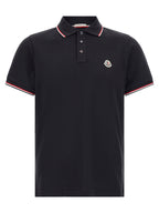 Moncler Tricolor Trim Polo Shirt