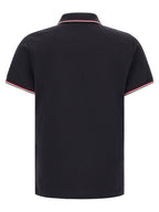 Moncler Tricolor Trim Polo Shirt