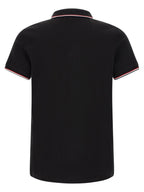 Moncler Tricolor Trim Polo Shirt