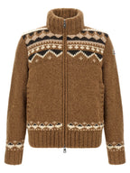Moncler Geometric Bouclé Cardigan