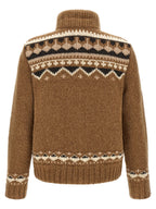 Moncler Geometric Bouclé Cardigan