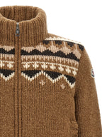 Moncler Geometric Bouclé Cardigan